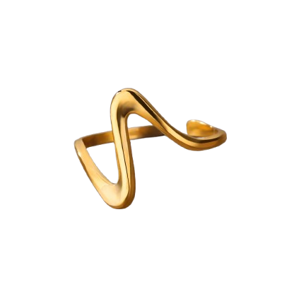Celestial wave Ring Gold